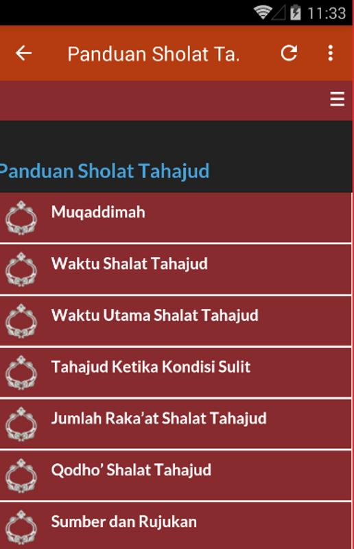 Panduan Sholat Tahajud