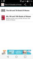 The 6-10 books of moses 포스터