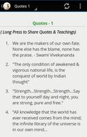 1 Schermata Vivekananda Quotes Complete