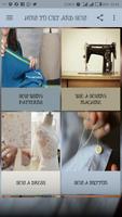 HOW TO CUT AND SEW poster