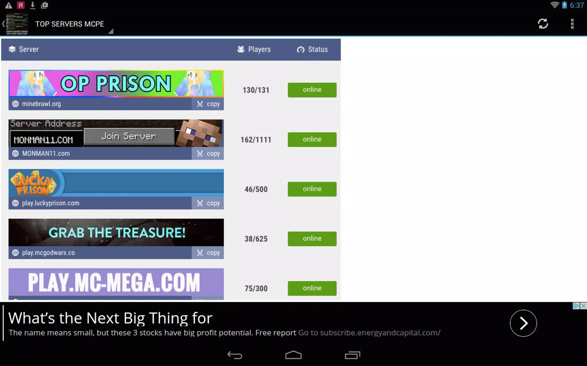 Servers For Minecraft Pe 0 15 For Android Apk Download