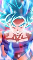 Goku Super Saiyan God Blue Wallpaper 海報