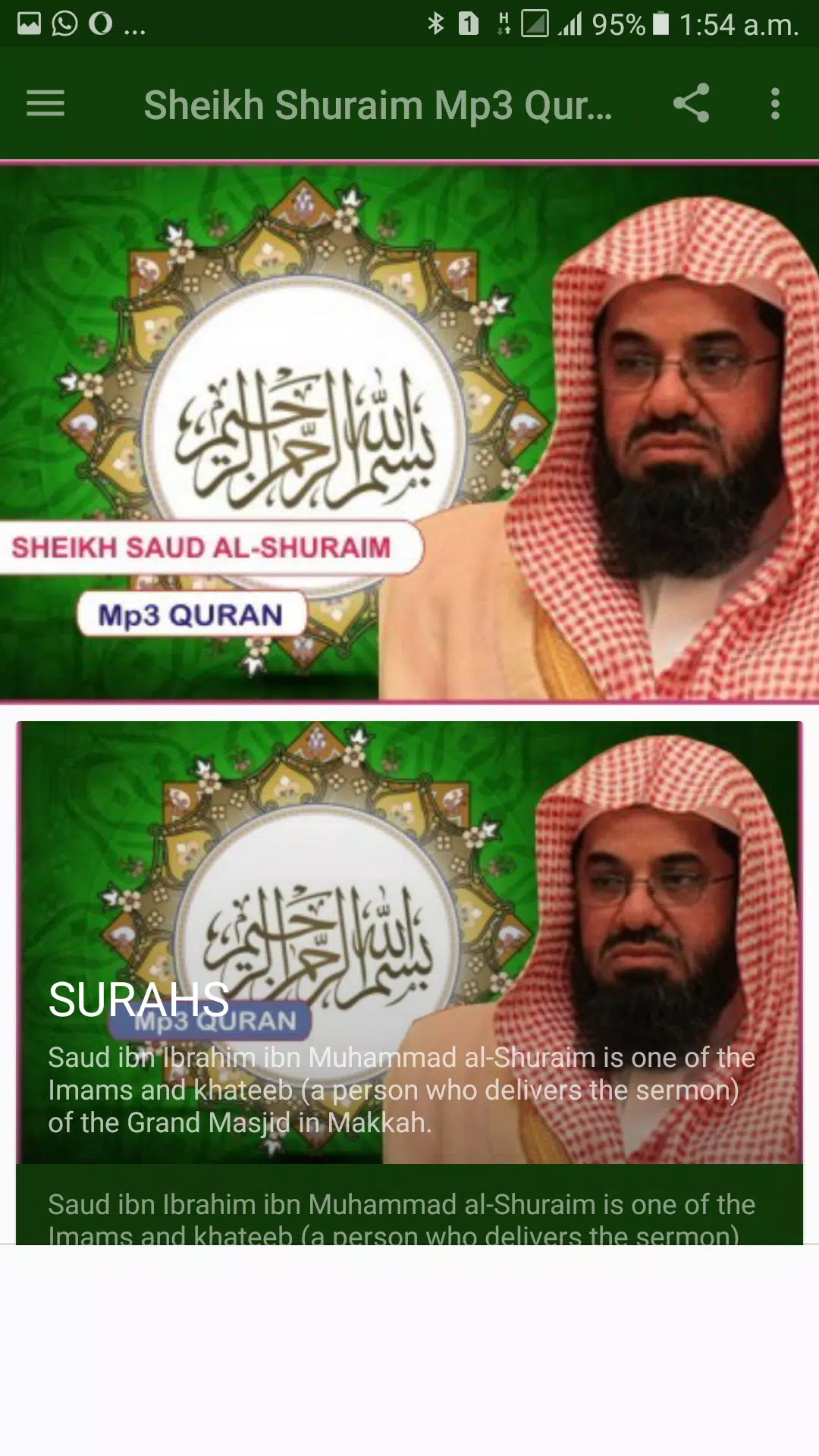 Sheikh Shuraim Mp3 Quran APK pour Android Télécharger