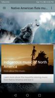 Native American flute music Plakat
