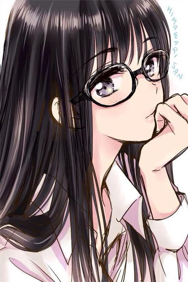 Anime girls with glasses