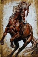 Awesome Horses Art Wallpaper poster