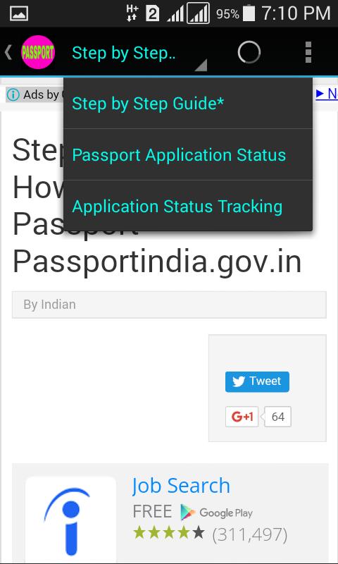 Google passport status