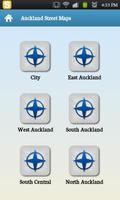 Auckland Street Map Affiche