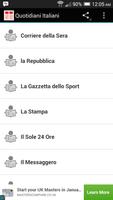 Quotidiani Italiani پوسٹر