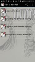 How to draw hair Affiche