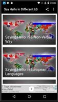 Say Hello in Different Languages plakat