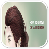 HOW TO DRAW REALISTIC HAIR icon