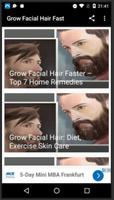 Grow Facial Hair Fast Affiche