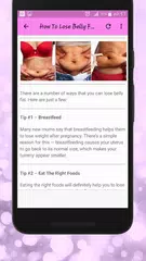 Tips To Lose Baby Weight After APK download