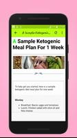 Keto Diet Guide For Beginners - One week Meal Plan capture d'écran 1