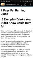 2 Schermata Fat Burning Juice -7days plan