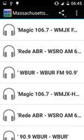 Massachusetts Radio Stations poster