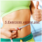 5 Exercices ventre plat-icoon