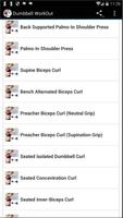 Dumbbell WorkOut capture d'écran 2