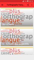 l’orthographe française Affiche