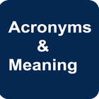 Acronyms and Meaning ไอคอน