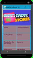 Auto Parts Stores : UK پوسٹر