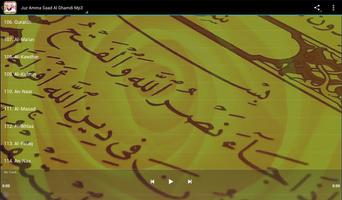 Juz Amma Saad Al Ghamdi Mp3 capture d'écran 2
