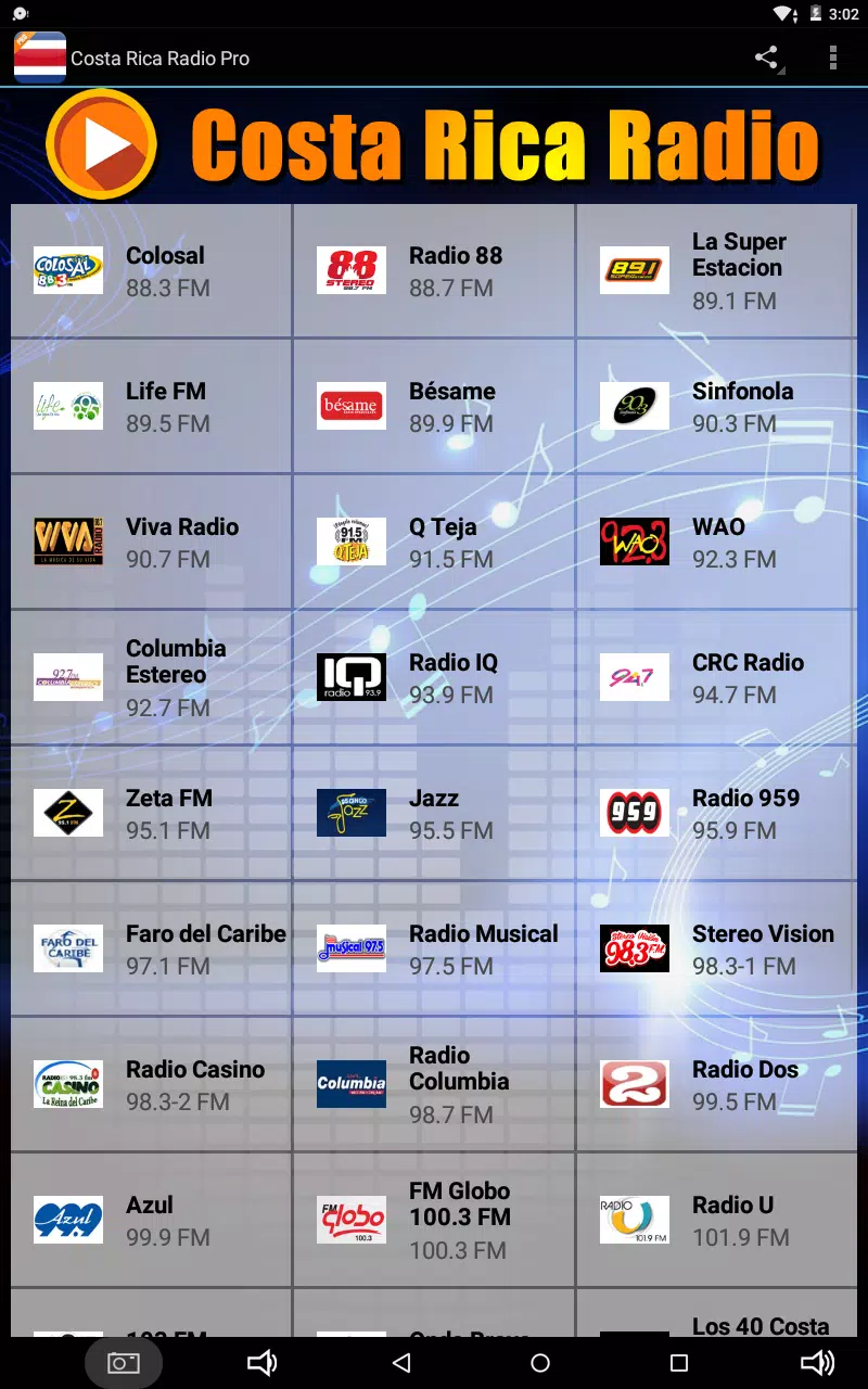 Descarga de APK de Costa Rica Radio Pro 🎧 para Android