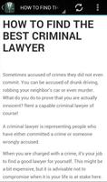 1 Schermata The Best Criminal Lawyer