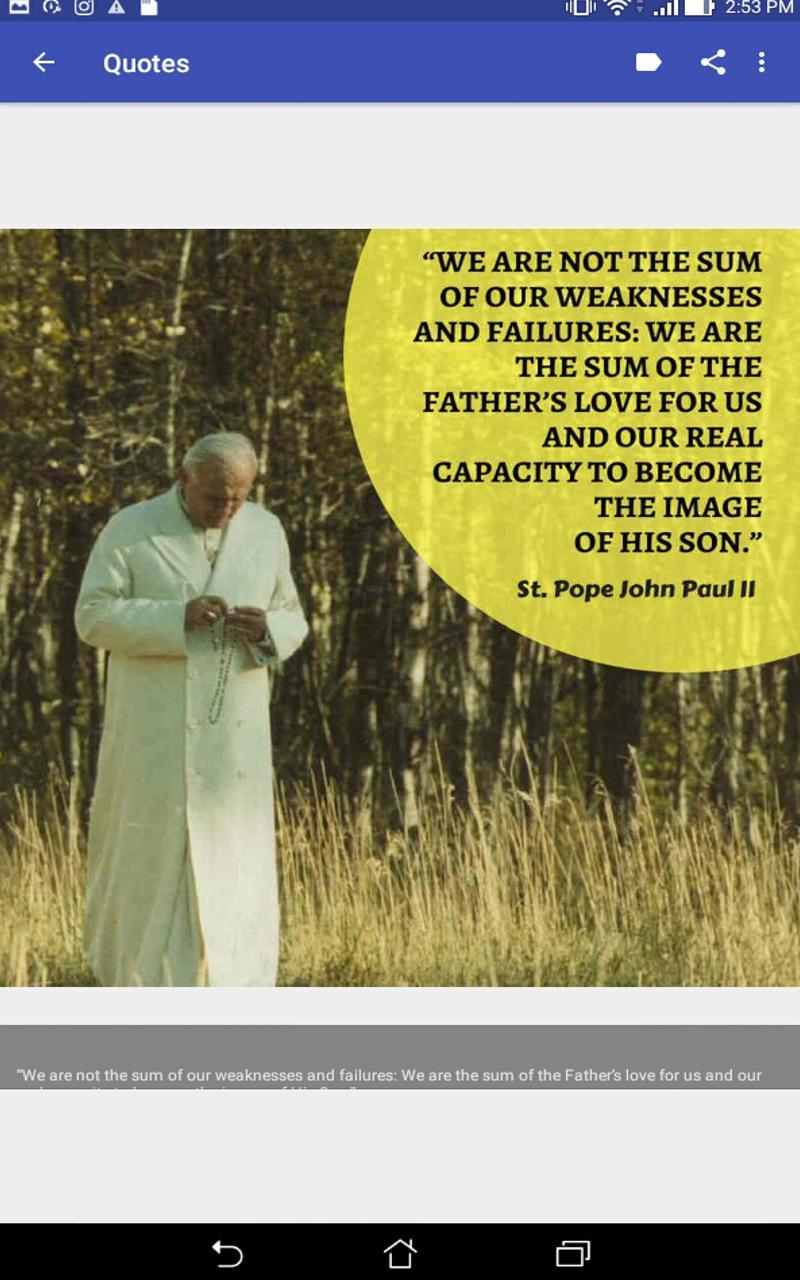 View St John Paul Ii Quotes On Love Background