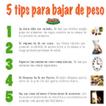 Tips para bajar de peso