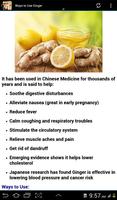 برنامه‌نما Uses & Benefits of Ginger Root عکس از صفحه