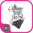 Diamond Quotes Display أيقونة