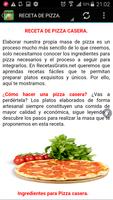 Recetas de Pizzas. Screenshot 2