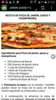 Recetas de Pizzas. captura de pantalla 3