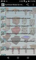 Furniture Mods for minecraft পোস্টার