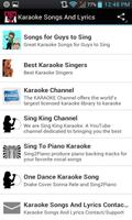 Karaoke Songs And Lyrics capture d'écran 2