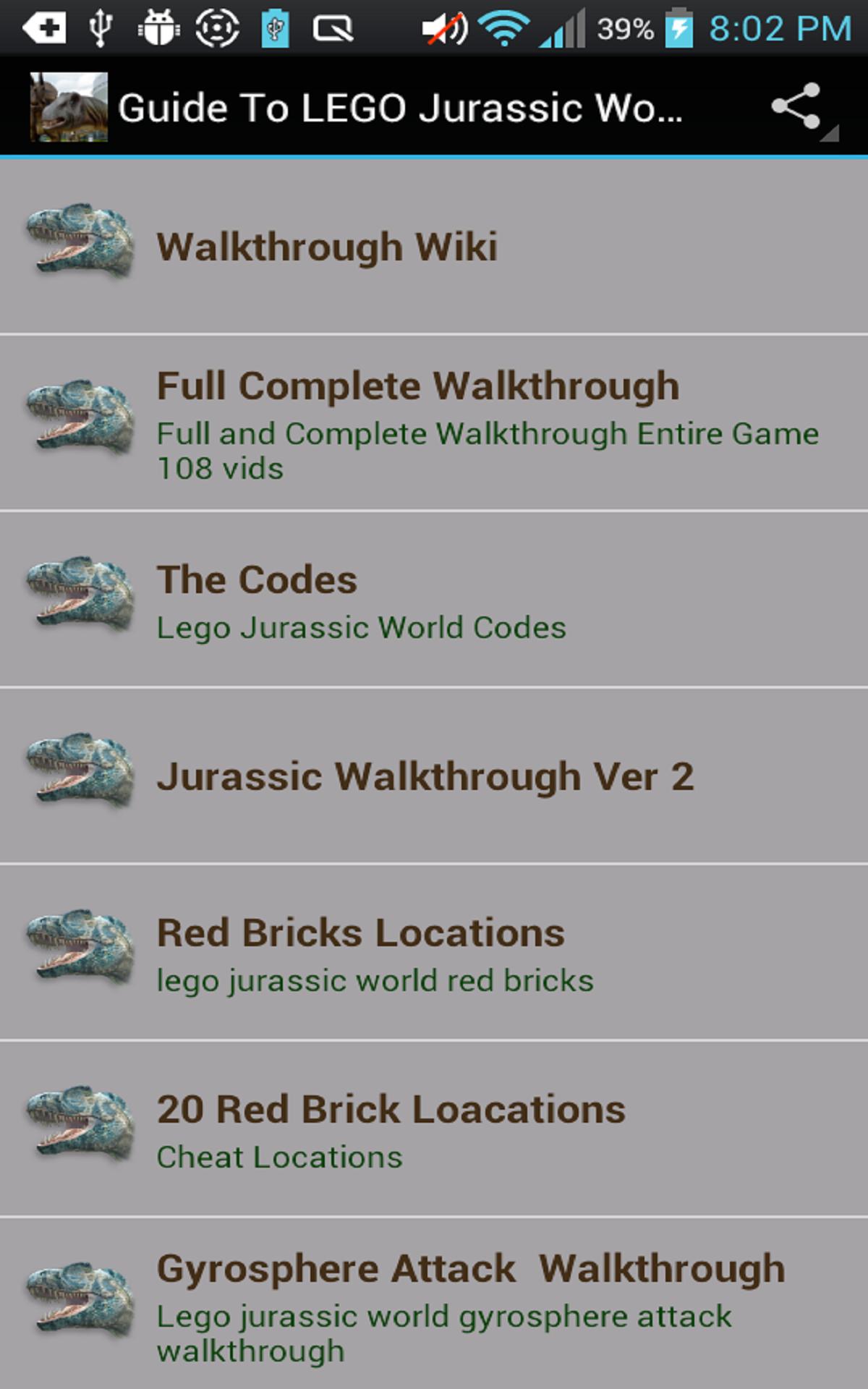 Guide To Lego Jurassic World For Android Apk Download - jurassic world codes roblox