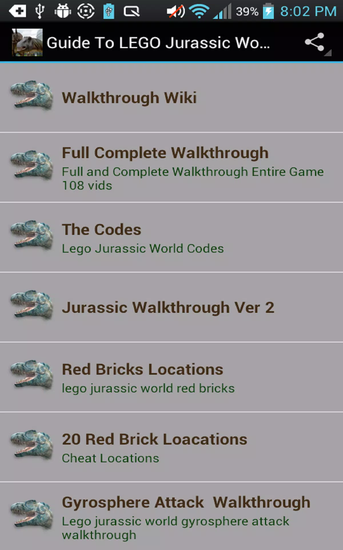 Descarga de APK de Guide To LEGO Jurassic World para Android