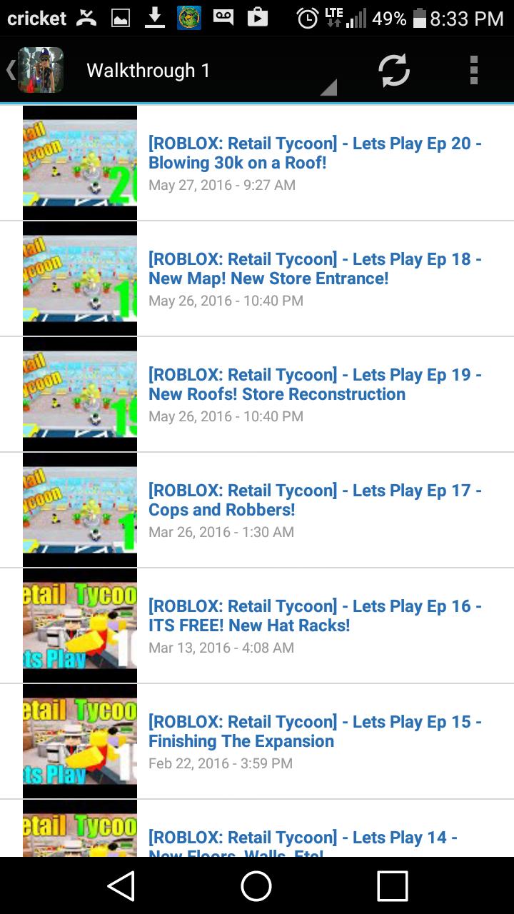 Tips For Roblox For Android Apk Download - roblox retail tycoon lets play ep 1 lets start a store