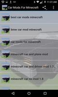 Car Mods For Minecraft capture d'écran 1
