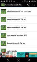 Awesome Seeds for Minecraft Affiche