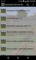 Automatic Farm for minecraft Affiche