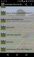 Automatic Farm for minecraft capture d'écran 1