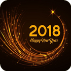 Happy New Year 2018 Zeichen