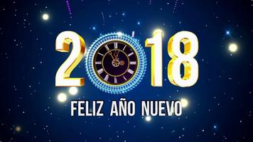 Feliz Año Nuevo 2018 plakat