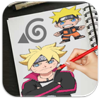 ikon Draw Naruto's Easy Way 2017 Step by Step Tutorial