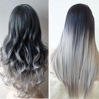 Grey Ombre Hair الملصق