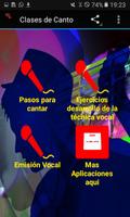 Clases de canto پوسٹر