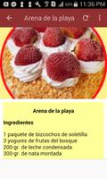 Postres. Recetas gratis screenshot 1